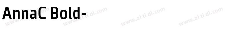 AnnaC Bold字体转换
